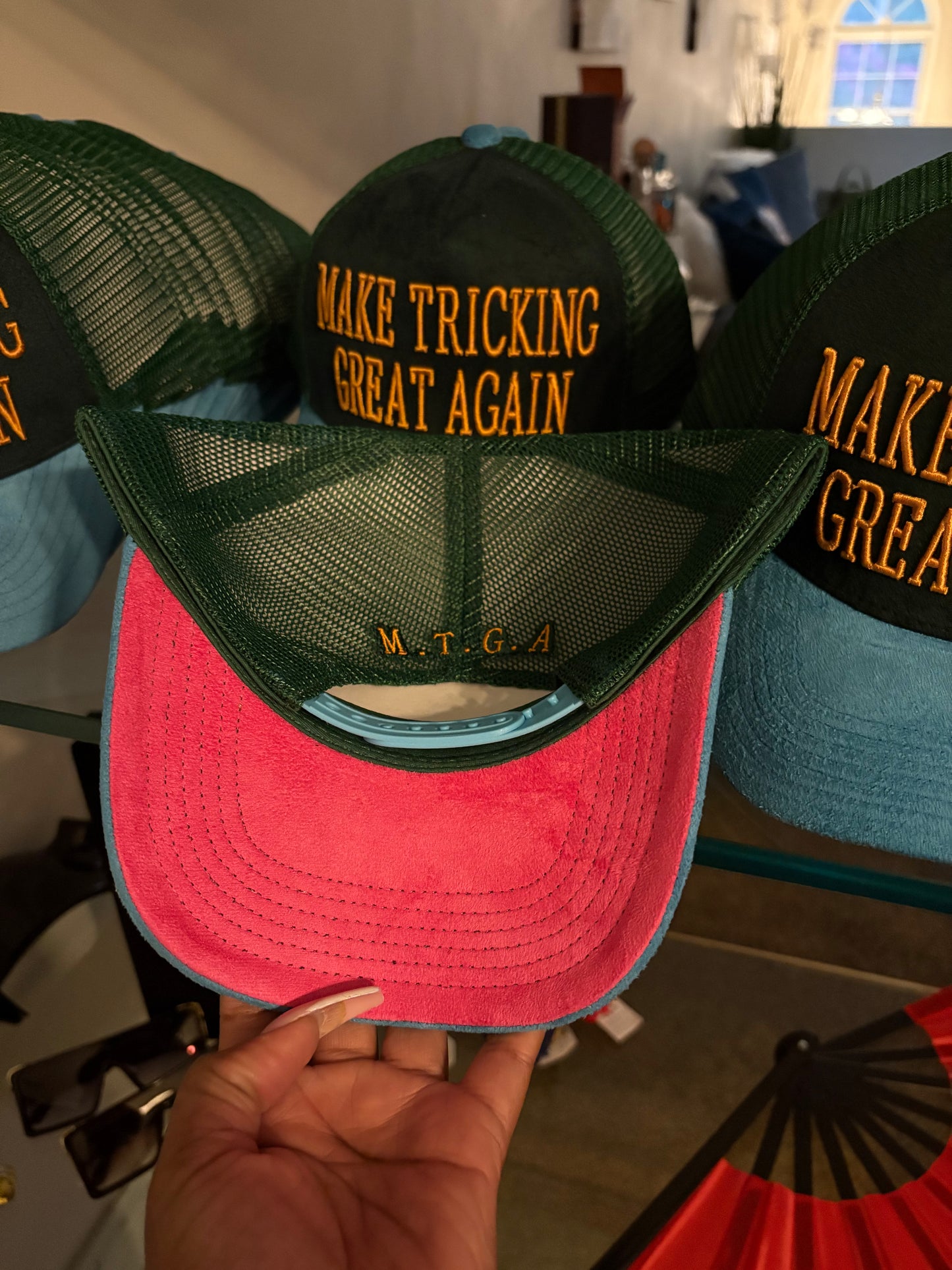 Tricolor Fan Favorite Green Trucker